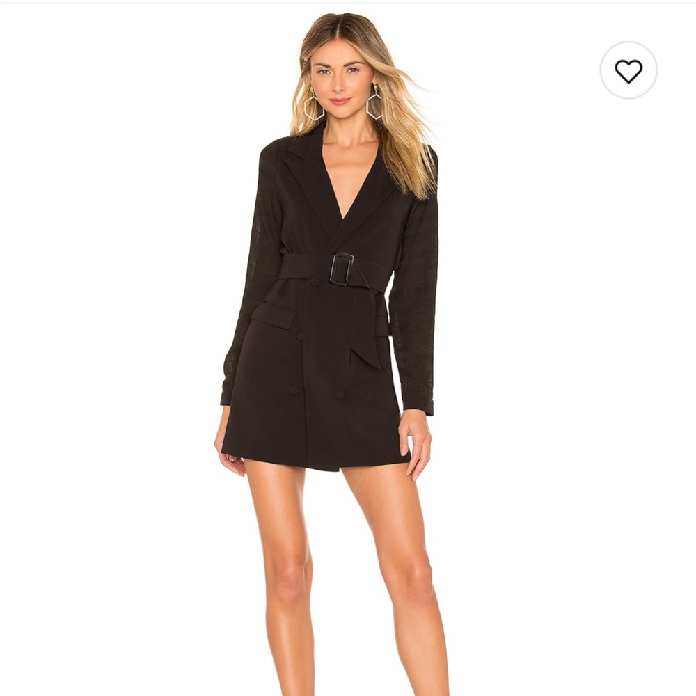 Privacy Please Black Blazer Dress